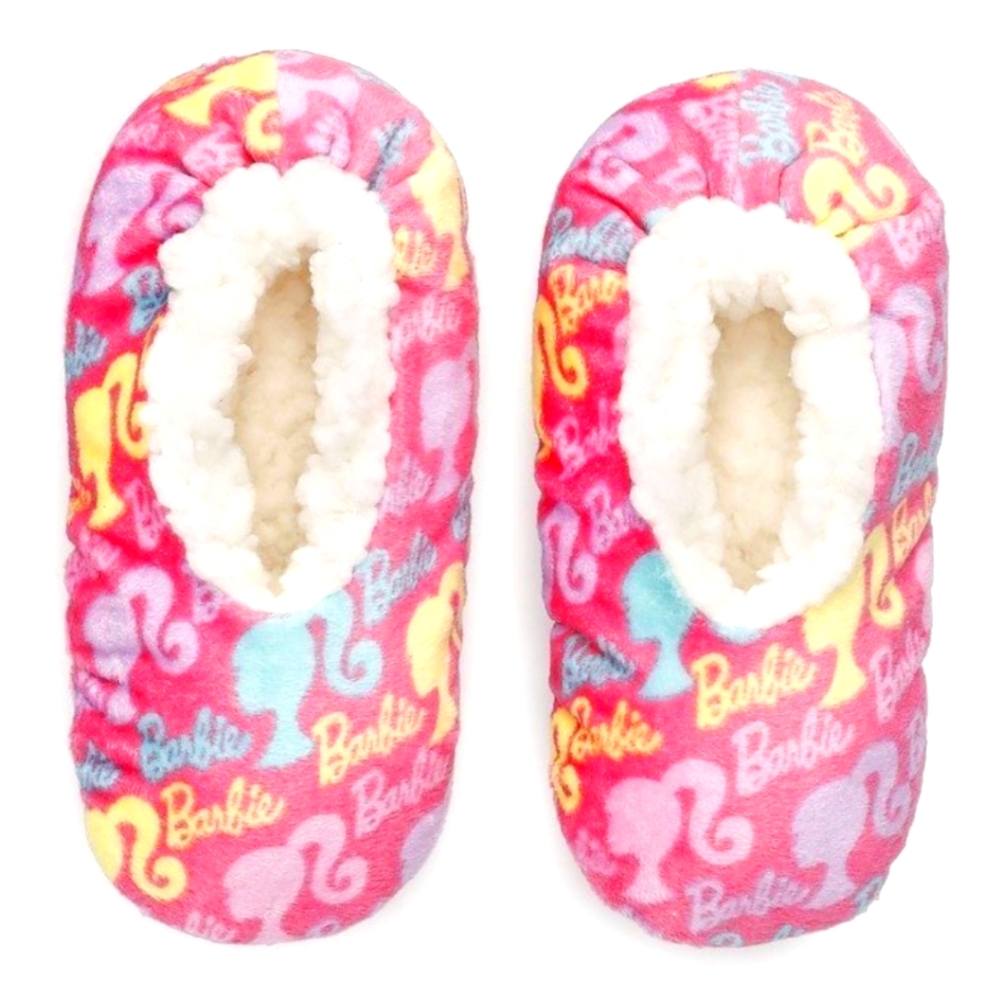 Toddler girl Mattel's Barbie Slipper Socks Size 2T - 3T Fits 4 1/2 to 7 1/2 NWT